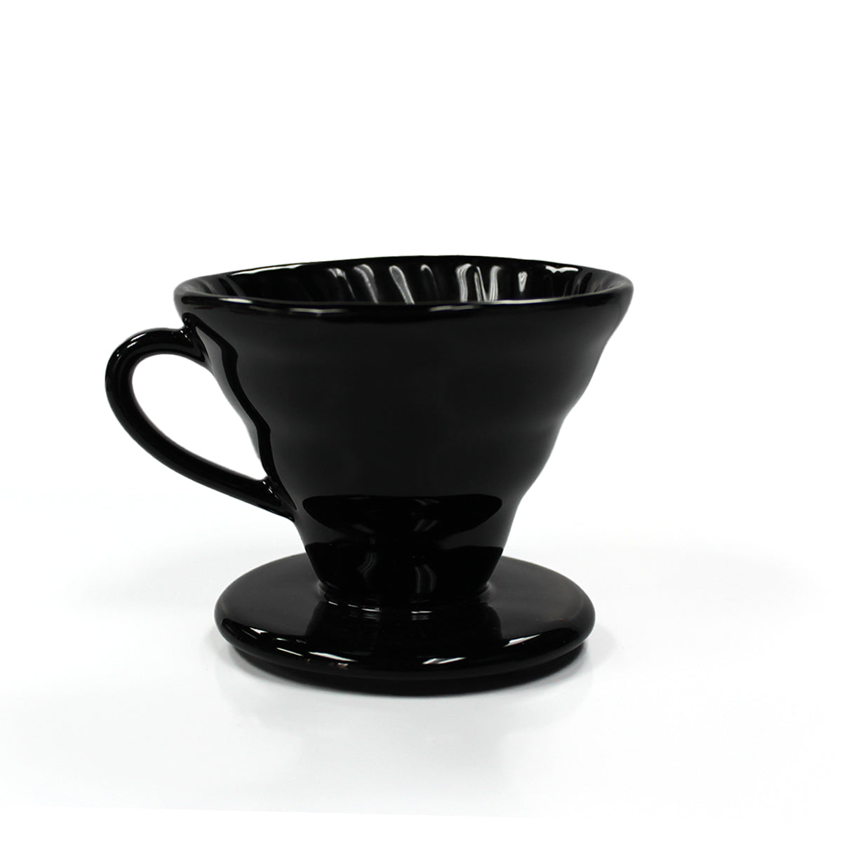 Crimson 2 Cup Ceramic Dripper - Black